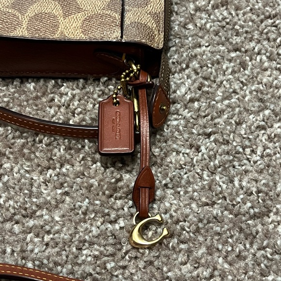 Coach Brown and Tan Signature Crossbody with Wallet - Picture 8 of 10